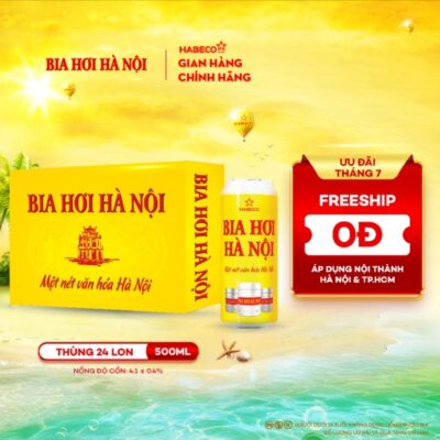 Bia Hơi Hà Nội – Thùng 24 lon 500ml