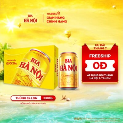 Bia Hà Nội – Thùng 24 lon 330ml