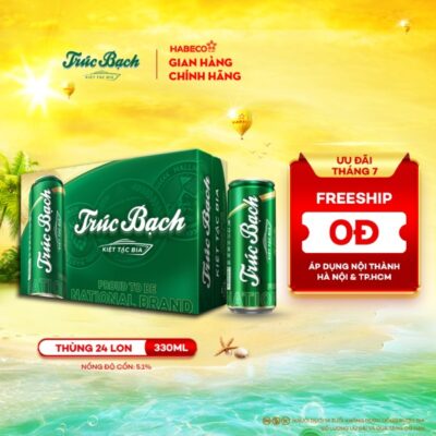 Bia Trúc Bạch – Thùng 24 lon 330ml
