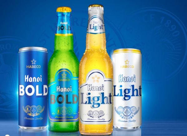 Bia Hà Nội Bold và Hà Nội Light