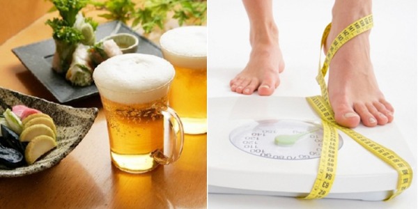 Uống bia có gây tăng cân không?