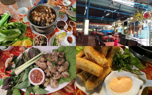 Thực đơn đa dạng, món nướng, hải sản, đáp ứng nhiều khẩu vị khách