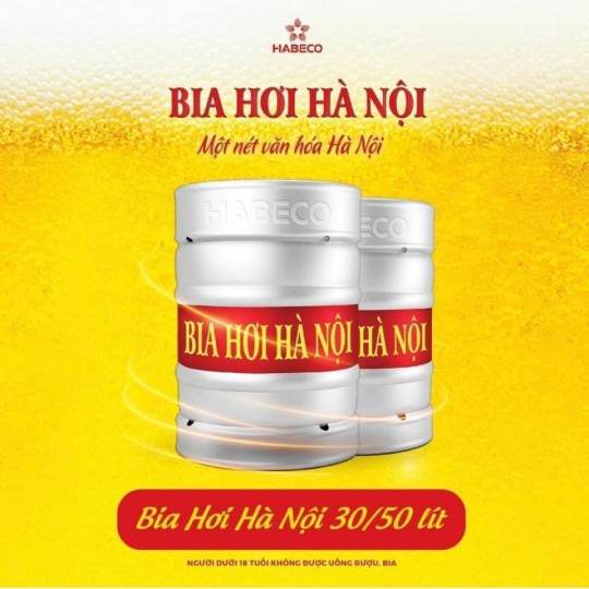 BIA HƠI HÀ NỘI KEG 50L BIA HƠI HÀ NỘI KEG 50L