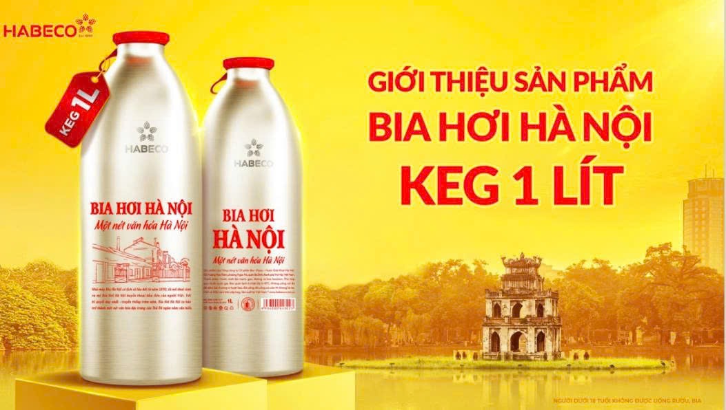giới thiệu sản phẩm bia hơi hà nội keg 1 lít