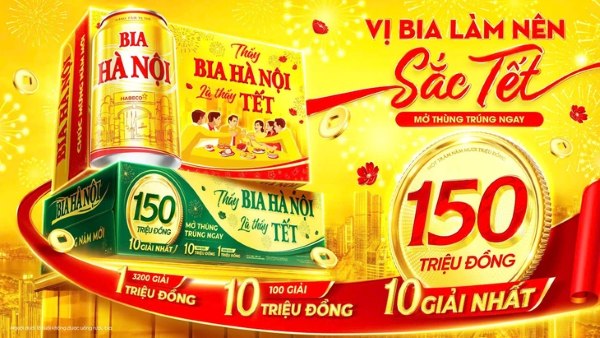 Khởi đầu năm mới thịnh vượng cùng tết sung túc cùng bia Hà Nội Tết 2026
