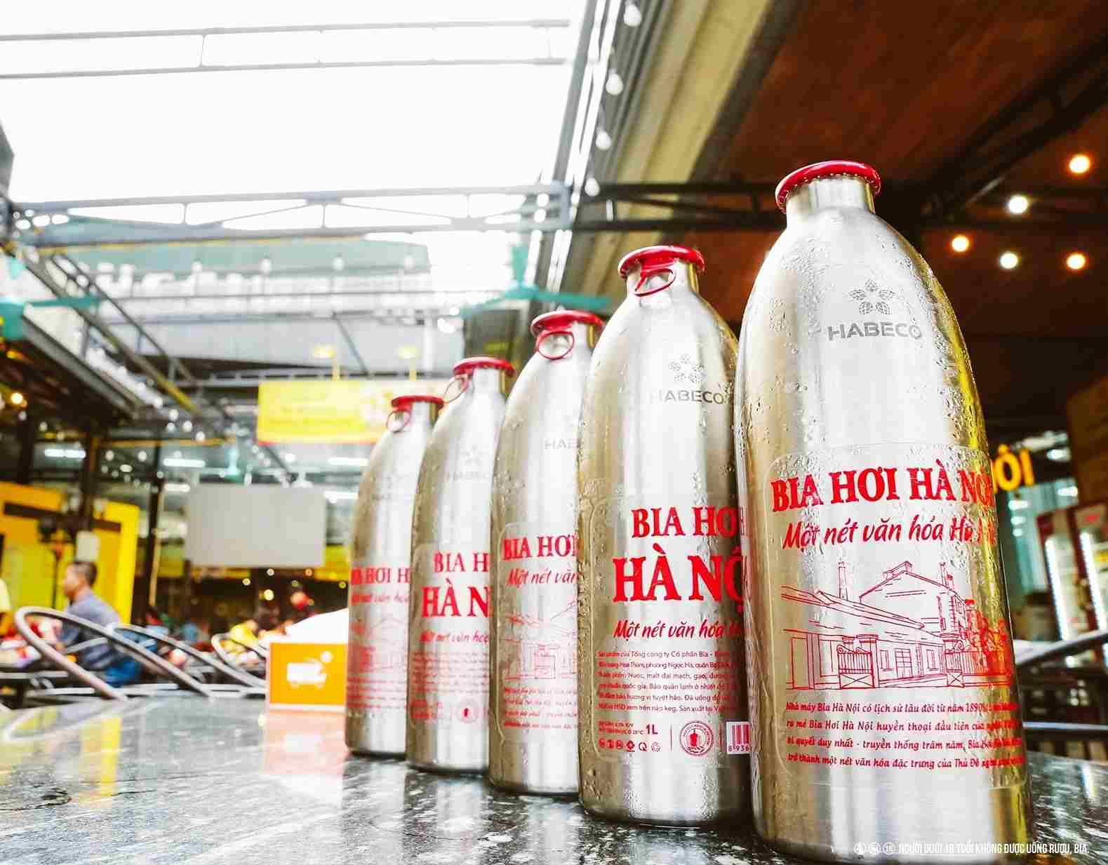 sản phẩm bia hơi hà nội keg 1 lít